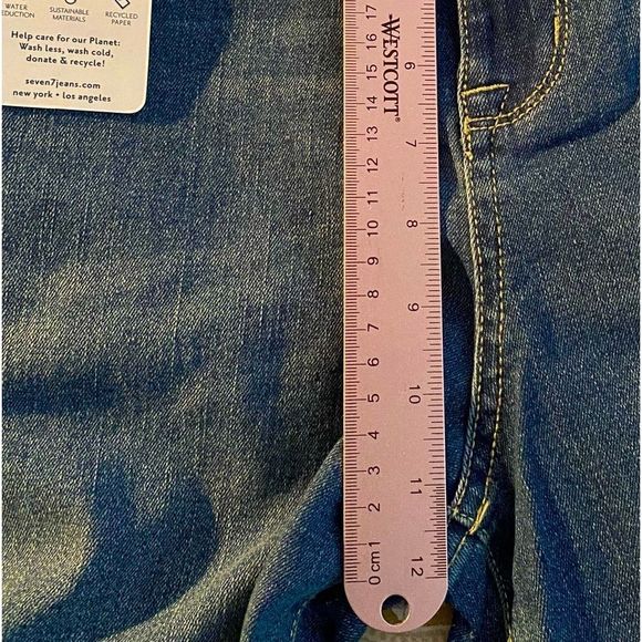 Women’s Size 14 Seven7 High Rise Wide Leg Cropped Jeans - Gauchos - Picture 7 of 9